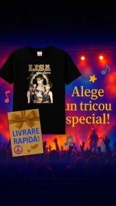 Tricou copii cu formatia LISA GOLD , din bumbac 100% - Img 6