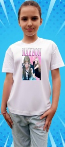 Tricou copii cu formatia NAYEON , din bumbac 100% - Img 8