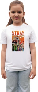 Tricou copii cu formatia STRAV KIDS , din bumbac 100%