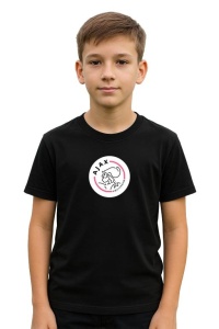 Tricou copii cu logo stema Ajax Amsterdam, din bumbac 100% - Img 2