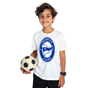 Tricou copii Deportivo Alaves din bumbac 100%
