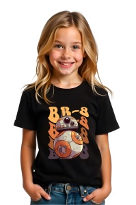 Tricou Copii din bumbac 100%, personalizat cu personajul Bb-8