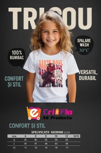 Tricou Copii din bumbac 100%, personalizat cu personajul Darth Maul - Img 4
