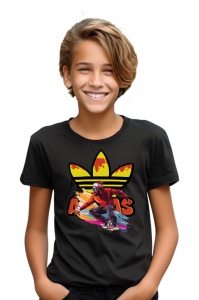 Tricou copii din bumbac 100% Street Skating, cu imprimeu pentru copii, îmbrăcăminte confortabilă, modă copii, cadou ideal - Img 2