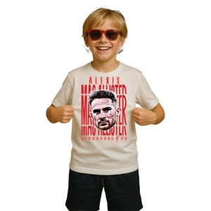 Tricou Copii din bumbac cu fotbalistul Alexis Mac Allister-Liverpool FC