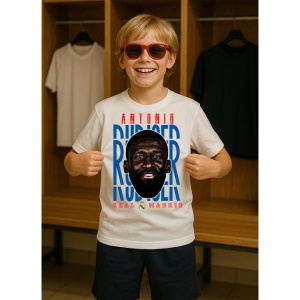 Tricou Copii din bumbac cu fotbalistul Antonio Rudiger-Real Madrid - Img 7