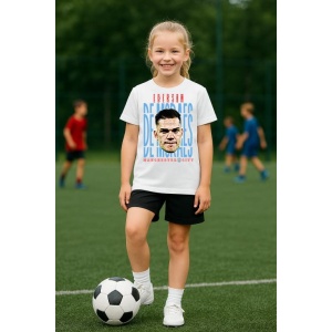 Tricou Copii din bumbac cu fotbalistul Ederson Santana de Moraes-Manchester City - Img 8