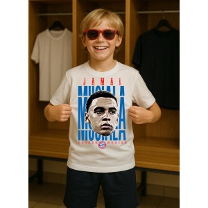 Tricou Copii din bumbac cu fotbalistul Jamal Musiala-Bayern Munchen - Img 7