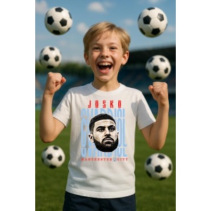 Tricou Copii din bumbac cu fotbalistul Jude Victor William Bellingham-Real Madrid - Img 6