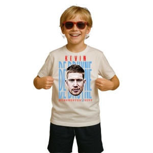 Tricou Copii din bumbac cu fotbalistul Kevin De Bruyne-Manchester City - Img 3