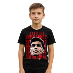 Tricou Copii din bumbac cu fotbalistul Ruben Santos Gato Alves Dias-Manchester City