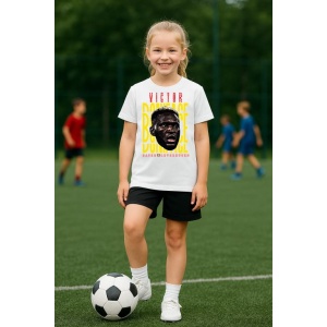 Tricou Copii din bumbac cu fotbalistul Victor Okoh Boniface-Bayer Leverkusen - Img 8