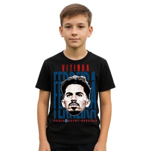 Tricou Copii din bumbac cu fotbalistul Vitor Machado Ferreira-Paris Saint-Germain - Img 2