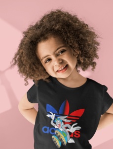 Tricou copii din bumbac personalizat haios cu Bugs Bunny din desenele Looney Tunes - Cadou - Img 3