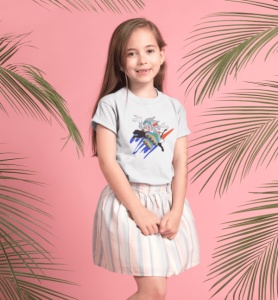 Tricou copii din bumbac personalizat haios cu Bugs din Looney Tunes - Cadou - Img 2
