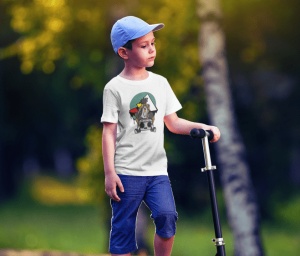 Tricou copii din bumbac personalizat haios Grafitti & Music Lover - Cadou - Img 3