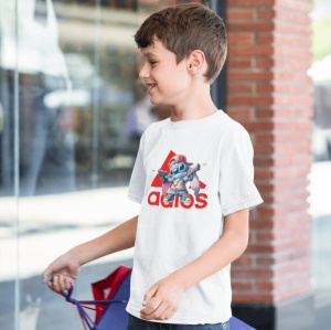Tricou copii din bumbac personalizat haios Shooter Stitch - Cadou - Img 4