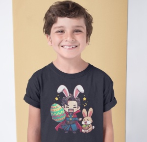 Tricou copii personalizat - Easter Dr. Strange - din bumbac, personalizat - Cadou - Img 2