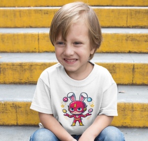 Tricou copii personalizat - Easter The Flash - din bumbac, personalizat - Cadou - Img 3