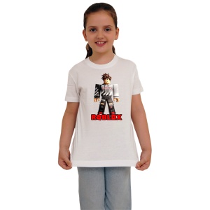 Tricou Copii Roblox Fugarul Tehnologic din bumbac 100% - Img 2