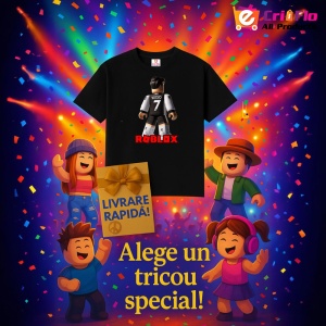 Tricou Copii Roblox Gardianul Pistolar din bumbac 100% - Img 7