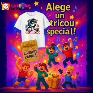 Tricou Copii Roblox Mirele Cool din bumbac 100% - Img 10