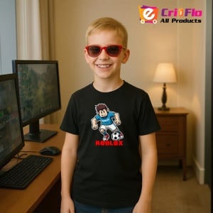 Tricou Copii Roblox Muncitorul Mecanic din bumbac 100% - Img 5