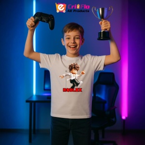 Tricou Copii Roblox Sabia De De├¿ΓäóErt din bumbac 100% - Img 8