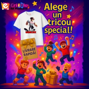 Tricou Copii Roblox Steaua Magica din bumbac 100% - Img 10