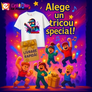 Tricou Copii Roblox Vizor Laser din bumbac 100% - Img 10