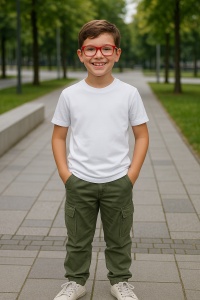 Tricou Copii Simplu din bumbac pentru Băieți 135
