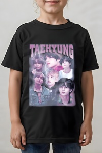 Tricou copii - Taehyung - KPOP, idol, V, BTS, artist, stil, trendy, cultură, muzică, Korea - Img 1