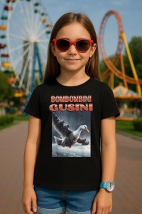 Tricou Copii Tralalelo Tra la la Bombombini Gusini Funny Italian Brainrot Meme Graphic T-Shirt (1) - Img 3