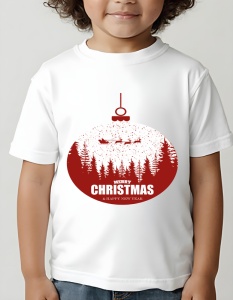 Tricou Craciun copii - Christmas Globe