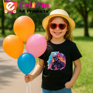 Tricou Craniu biker in flacari fundal alb Copii | Dama | Barbat, culoare negru - Img 10