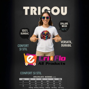 Tricou Craniu cu coroana si casetofoane stil street art colorat Copii | Dama | Barbat - Img 10