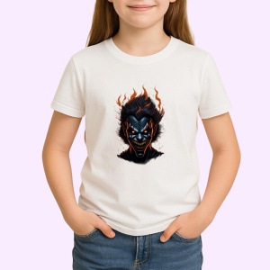 Tricou Craniu inflacarat cu zambet malefic si ochi stralucitori Copii | Dama | Barbat - Img 4