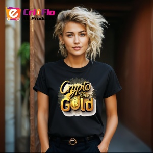 Tricou Crypto is the new gold, crypto este noul aur, Copii | Dama | Barbat , tricou negru - Img 9