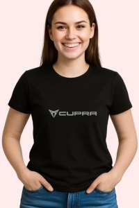 Tricou Cupra Logo Auto Design Minimalist, din bumbac 100%, tricou negru Copii | Dama | Barbat - Img 3