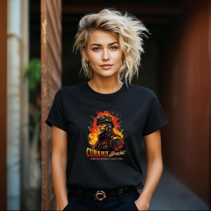 Tricou Curajul Aprins Pompieri Eroi Negru, Firefighter Negru, Copii | Dama | Barbat - Img 6