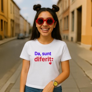 Tricou Da, Sunt diferit - Copii | Dama | Barbat - Img 2