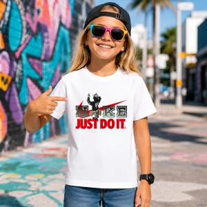 Tricou Daffy Duck Black Bird Urban Rebel Street Design, din bumbac 100% Copii | Dama | Barbat - Img 4