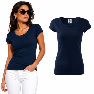 Tricou Damă 100% Bumbac Cambrat – Decolteu Rotund, Mâneci Scurte, 25 Culori | XS-2XL - Img 9