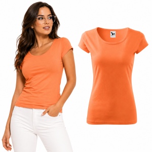 Tricou Damă 100% Bumbac Cambrat – Decolteu Rotund, Mâneci Scurte, 25 Culori | XS-2XL - Img 19