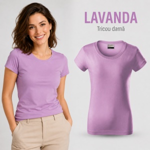 Tricou Damă Bumbac 100%, Croială Cambrată, Guler Rotund, Material Confortabil, 14 Culori, Mărimi S–3XL - Img 16