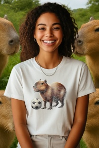 Tricou dama CapyBara - fotbalist