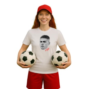 Tricou Dama cu fotbalistul Artem Dovbyk-Girona FC din bumbac 100% - Img 6