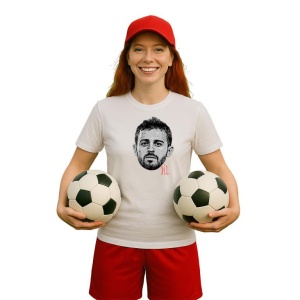 Tricou Dama cu fotbalistul Bernardo Silva-Manchester City din bumbac 100% - Img 9