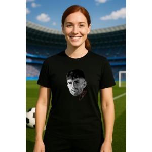 Tricou Dama cu fotbalistul Christian Pulisic-AC Milan din bumbac 100% - Img 5