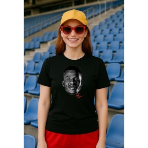 Tricou Dama cu fotbalistul Dango Ouattara-AFC Bournemouth din bumbac 100% - Img 2